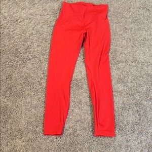 Lululemon Legging size 6 inseam 25 inches authentic color red